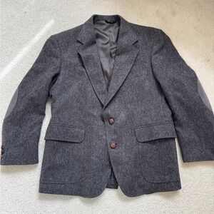 Vintage Ben Simons Tweed Sports Coat w/ Elbow Patches